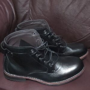 MOYOWEI Men's Motorcycle Boots Vintage Leather BRAND NEW Size 12